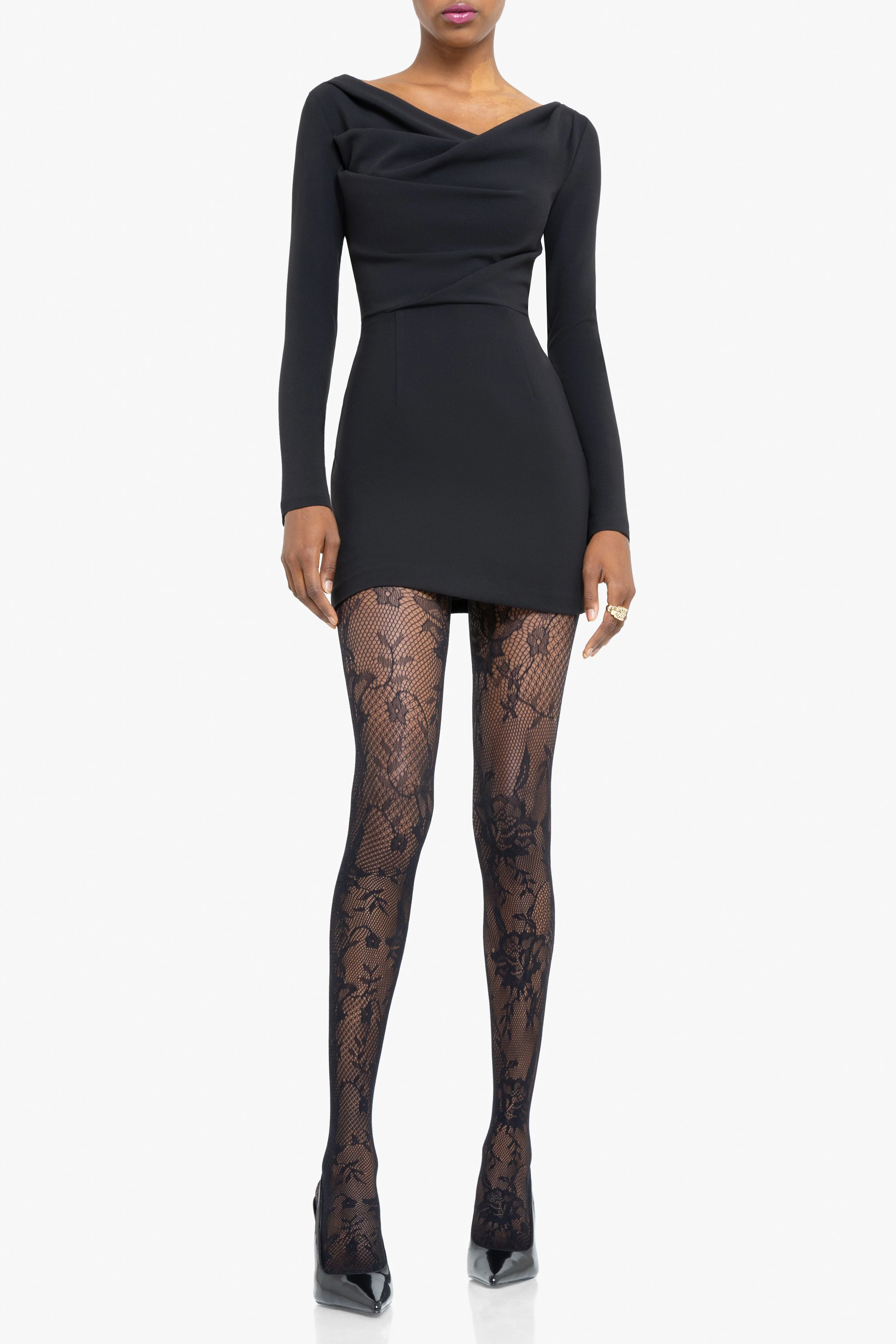 Long Sleeve Jacqueline Micro Mini Dress