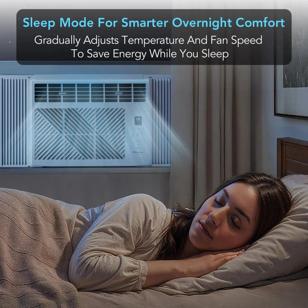 Comfort Zone 5, 000 BTU Window Mounted Air Conditioner with Remote Control