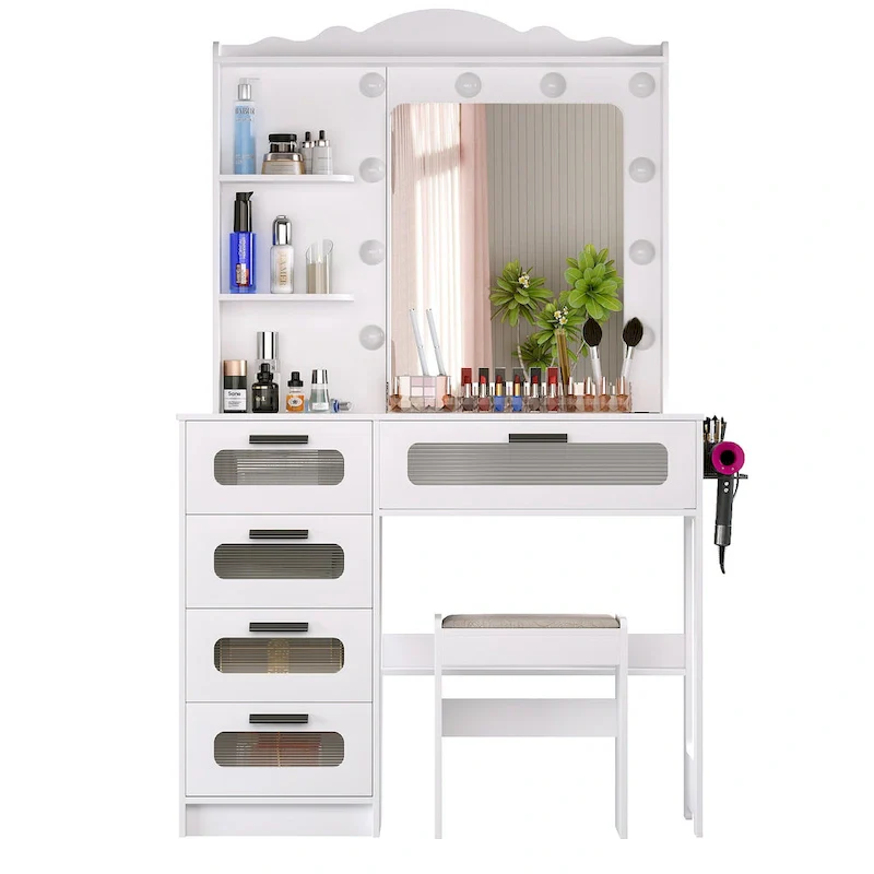 Makeup Vanity with 3 Lighting Colors