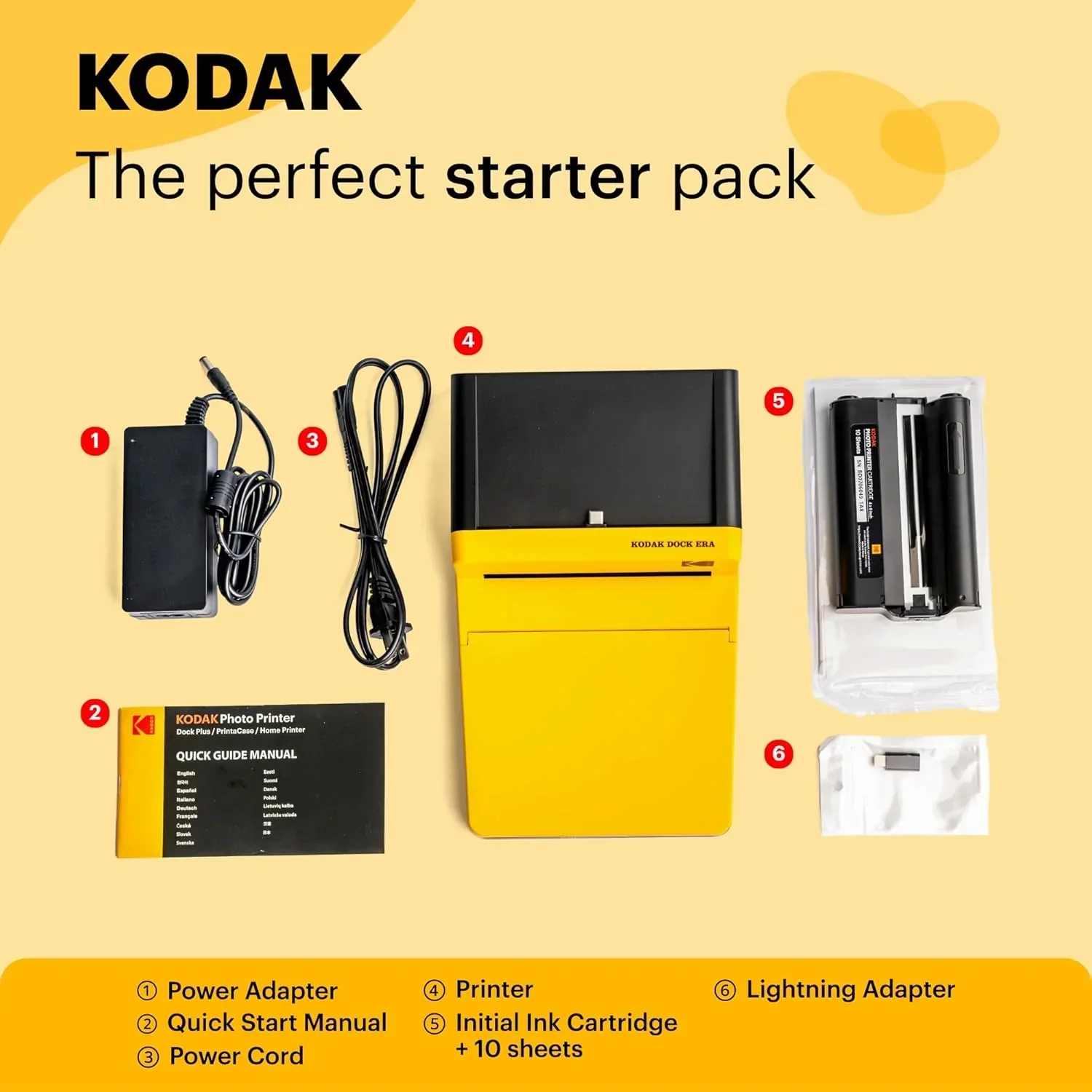 KODAK Dock ERA Plus 4PASS Instant Photo Printer 4x6