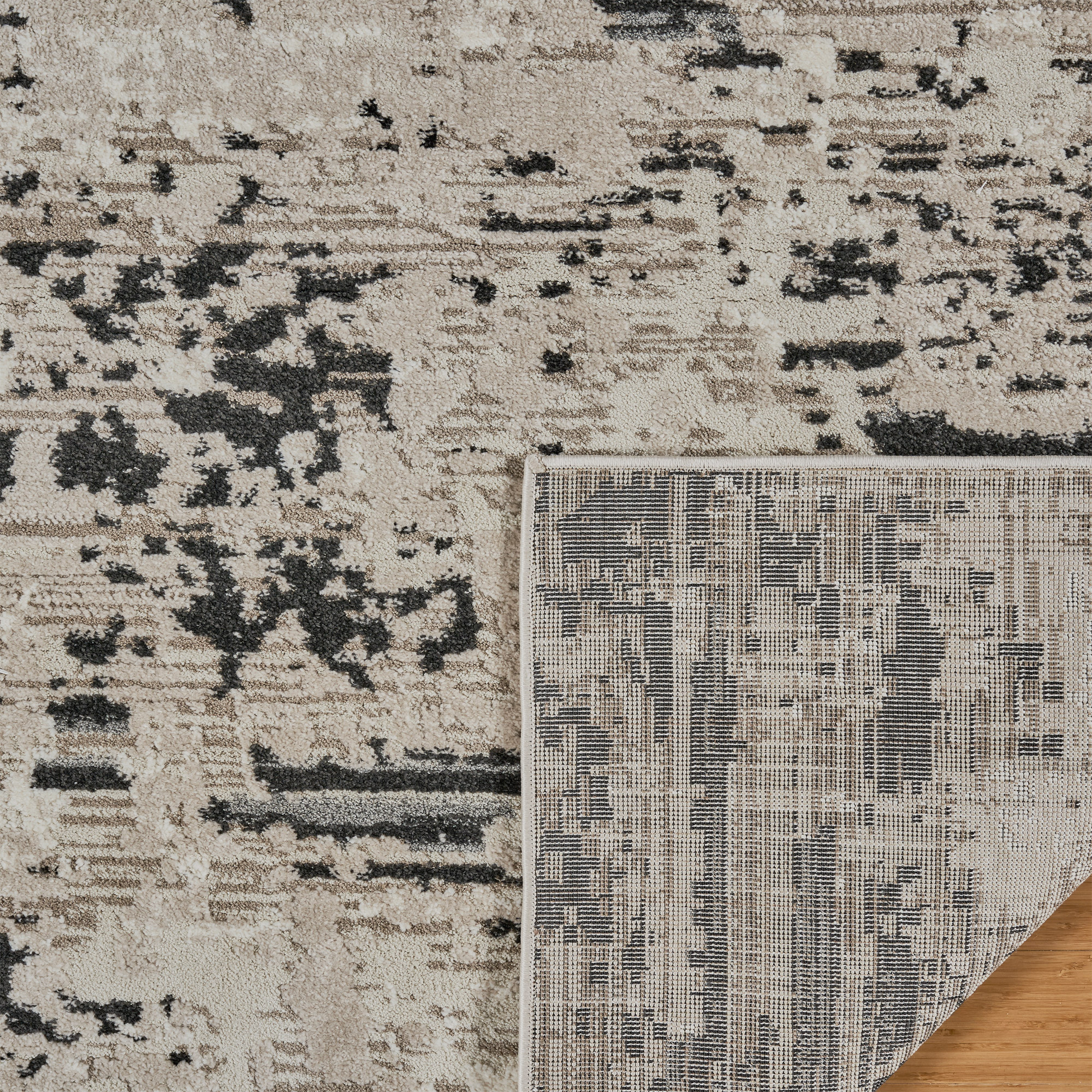 Solaris Area Rug, Argent Charcoal, 8'8" x 13'
