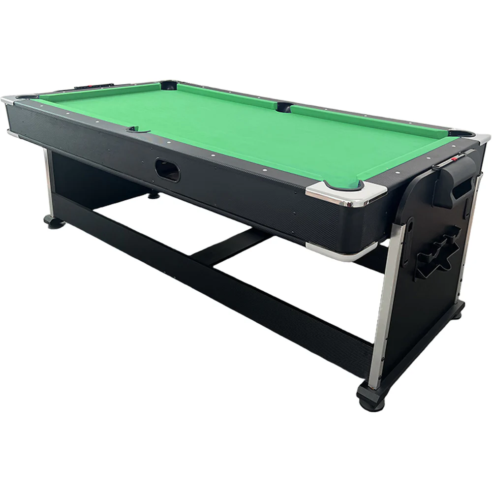 Eeeza 4 In 1 Multi-functional Game Table with Full Accessories for Home, MDF, 7Ft