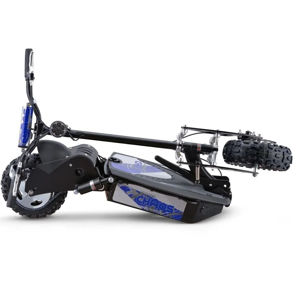MotoTec Chaos 2000w 60v Lithium Electric Scooters Blacks