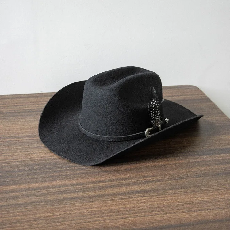 Dallas Feathers Wool Western Cowboy Hat