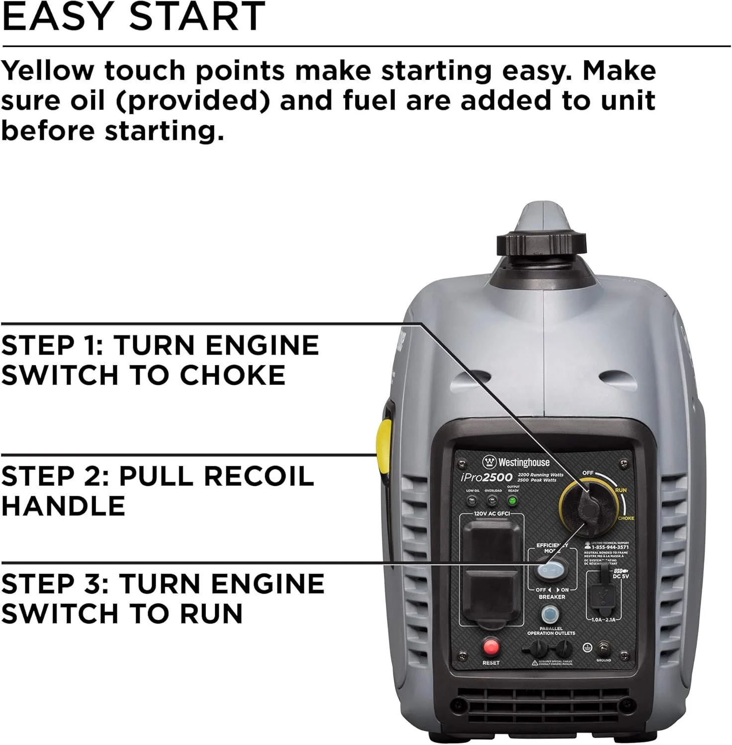 Westinghouse iPro2500 Portable Inverter Generators.