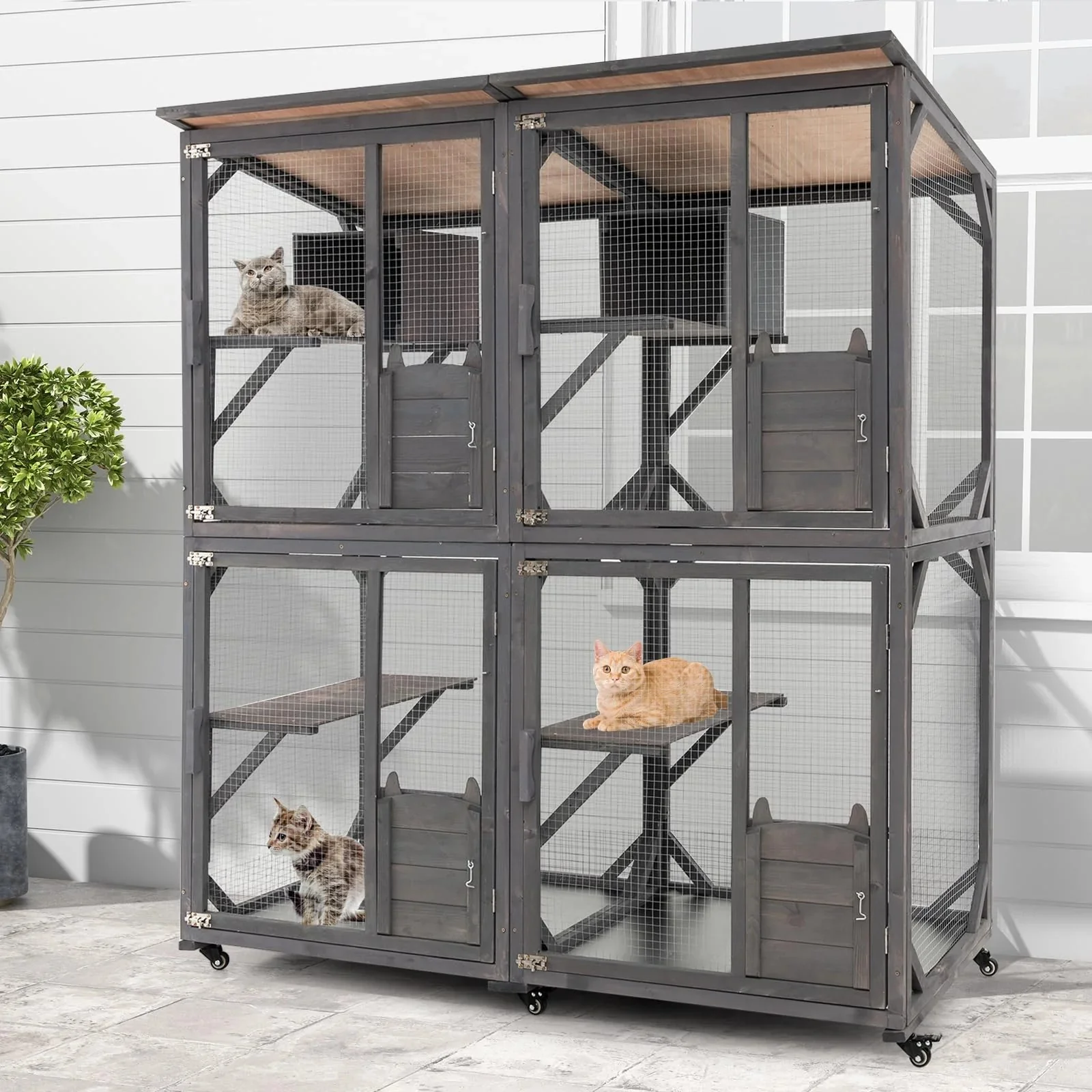 Catio Outdoor Cat Enclosure Large - moniquejewelry