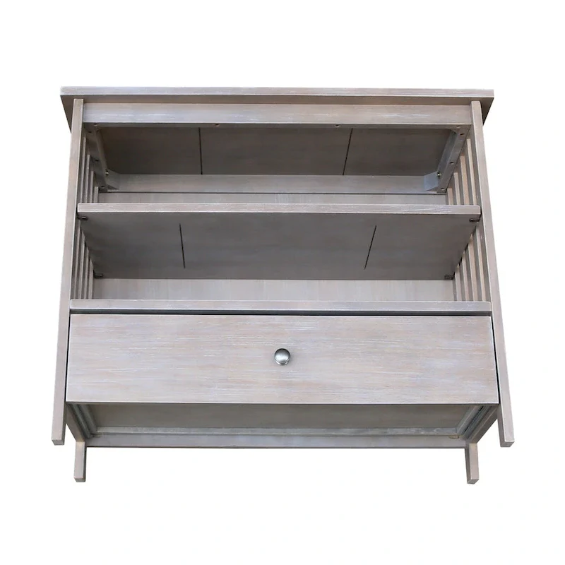 Solid Hardwood Mission Corner TV Stand