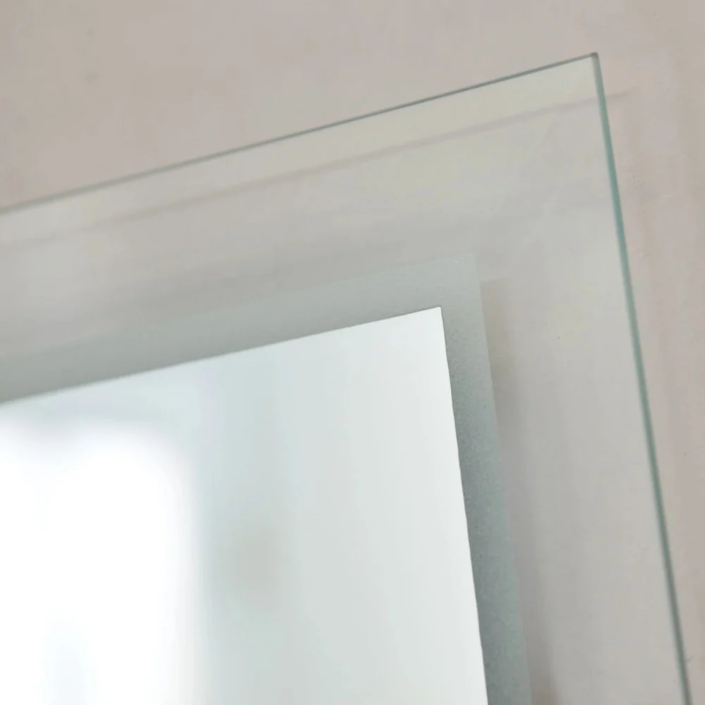 Frameless Etch Border Mirror