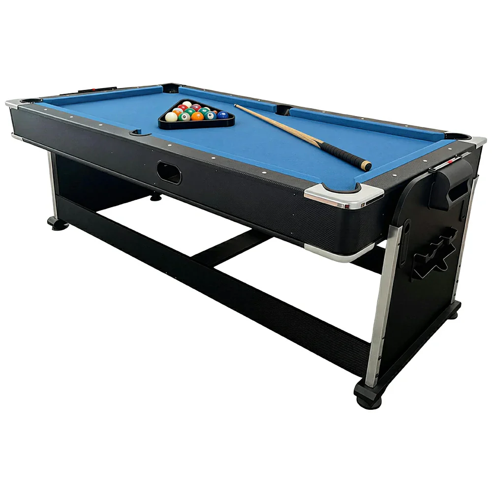 Eeeza 4 In 1 Multi-functional Game Table with Full Accessories for Home, MDF, 7Ft
