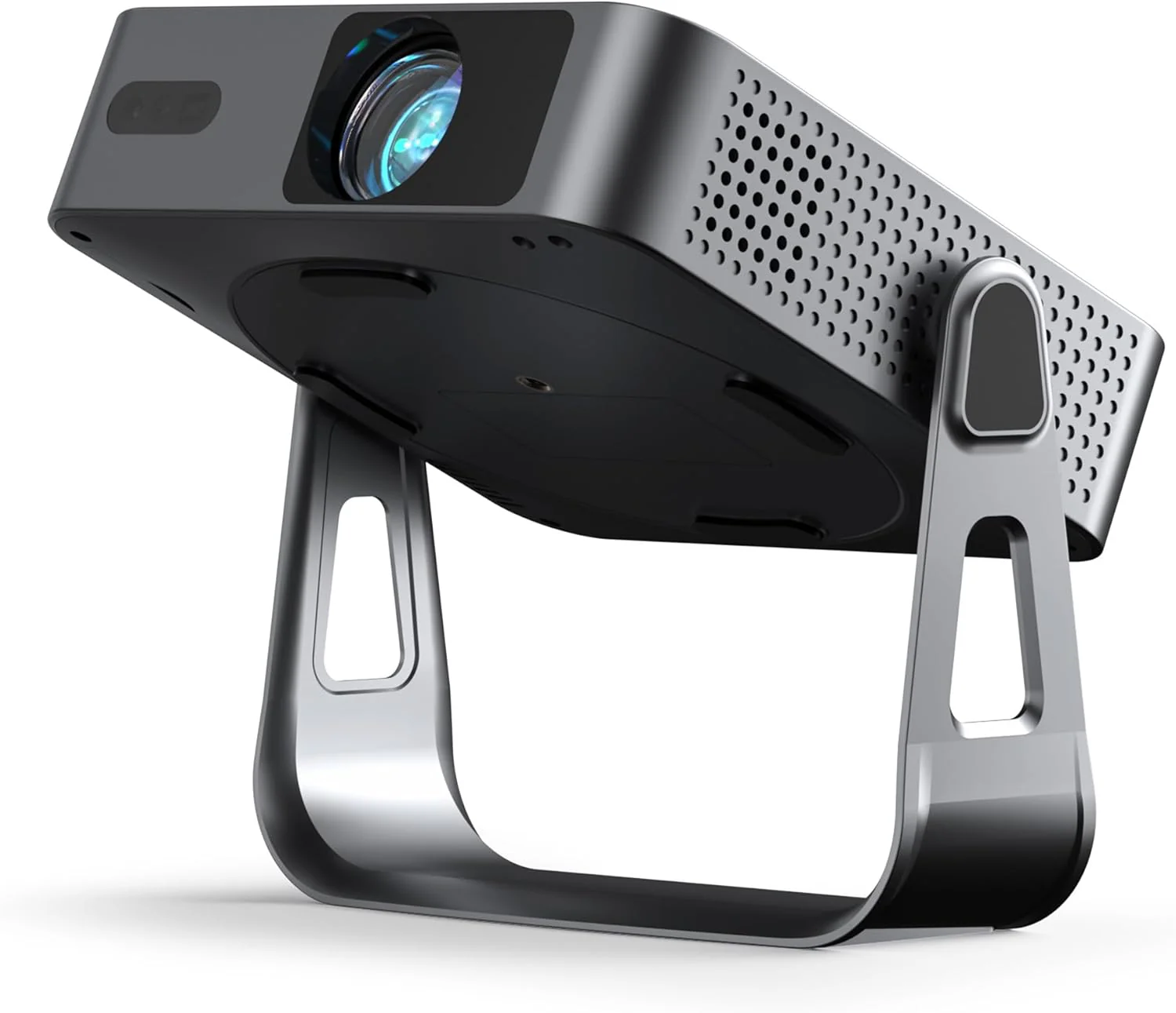【Officially-Licensed APP & Native 1080P】Thinnest 1.81" Smart Mini Projector with WiFi