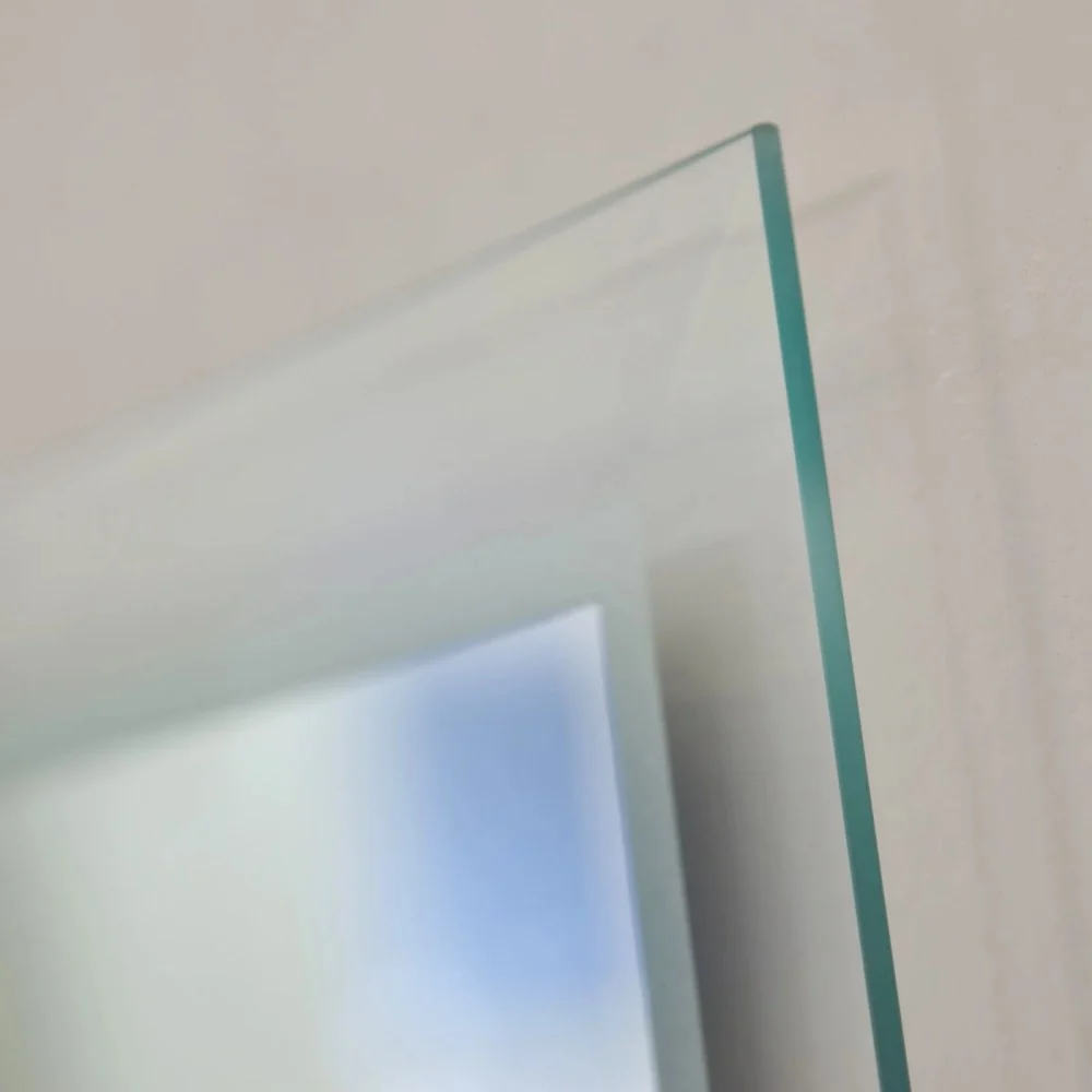 Frameless Etch Border Mirror