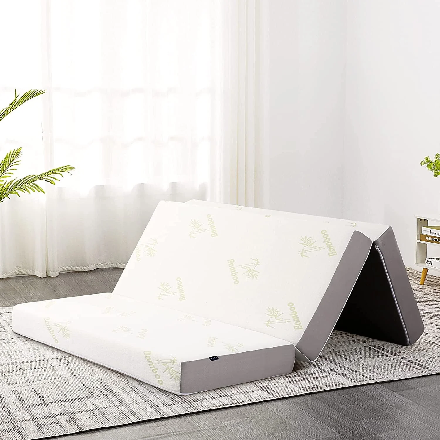 6 inch Queen Memory Foam Folding Mattress - 78" x 58" x 6"