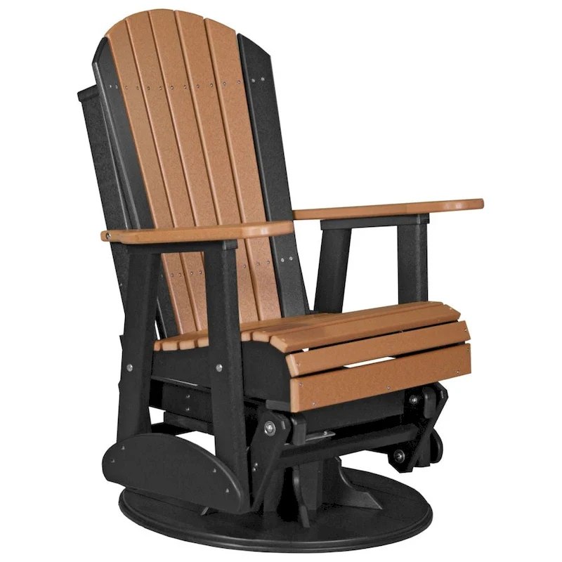 Poly Lumber Adirondack Swivel Glider Chair