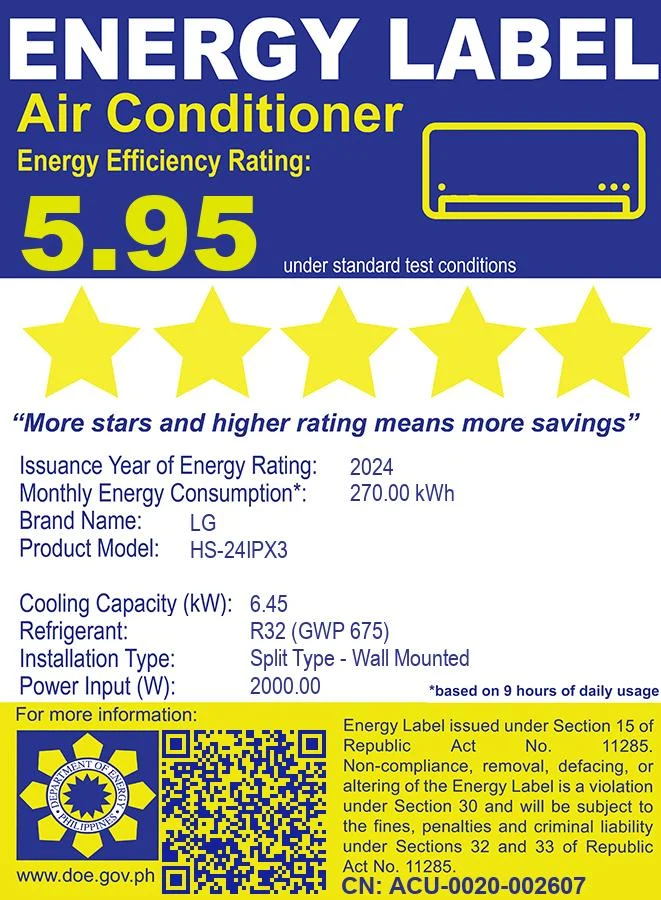 2.5 HP Split Air Conditioner Inverter with Efficient Airflow