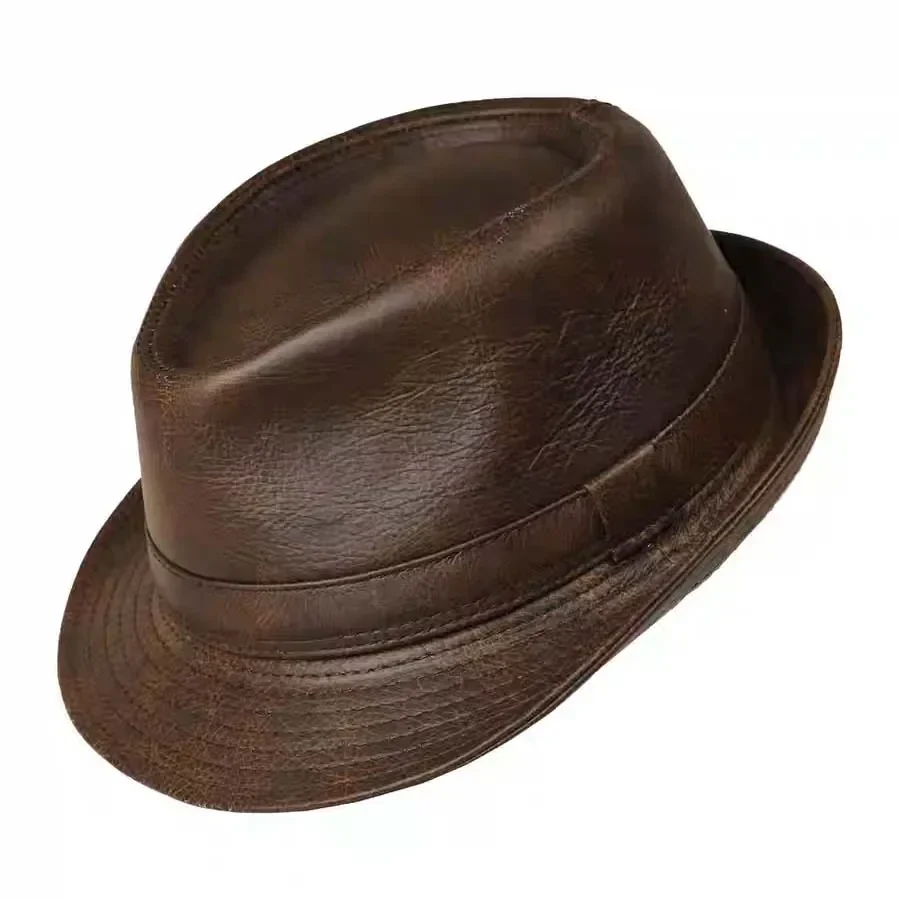 Abruzzo Genuine Leather Trilby Hat