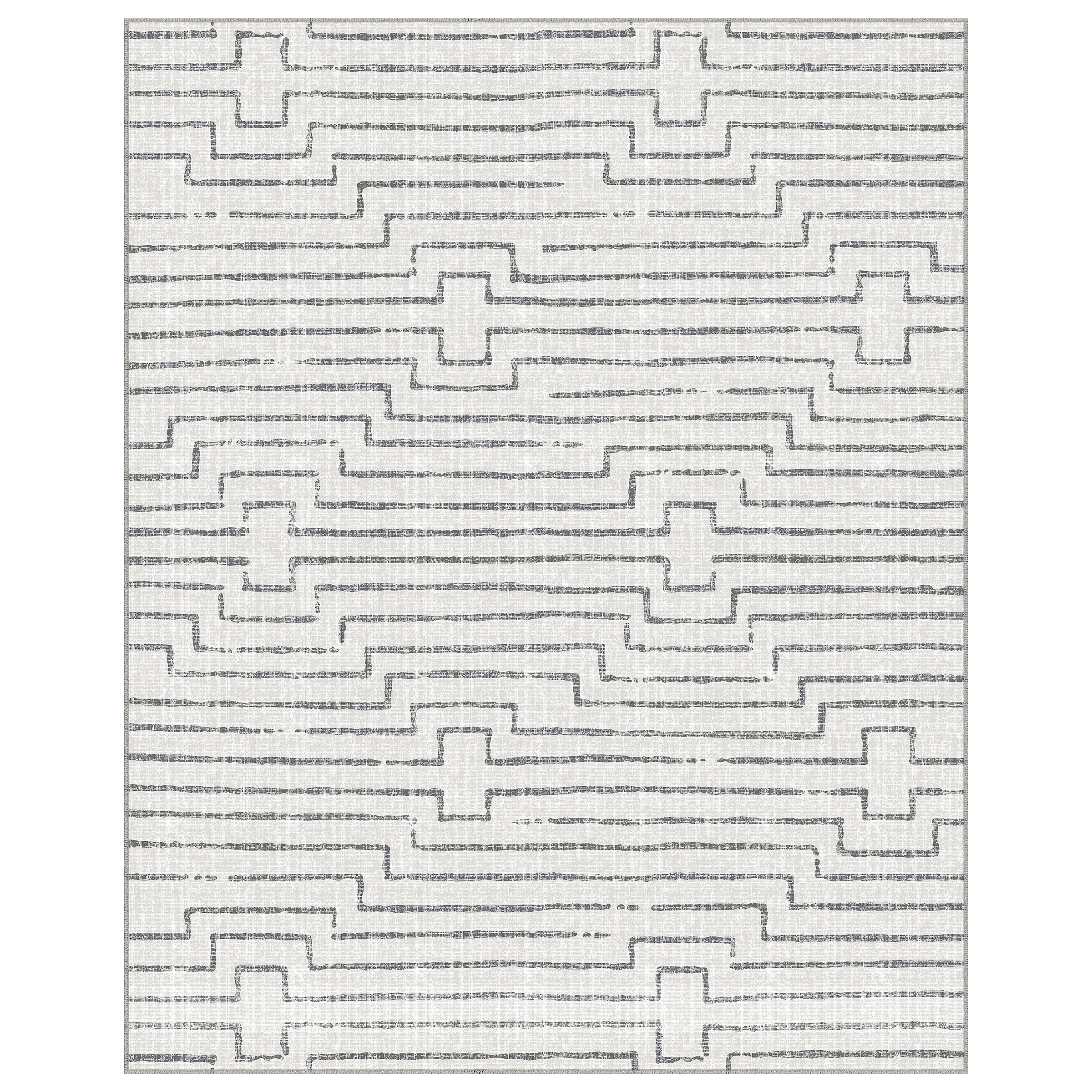 Apache Chenille Area Rug Modern Gray, 8' x 10'