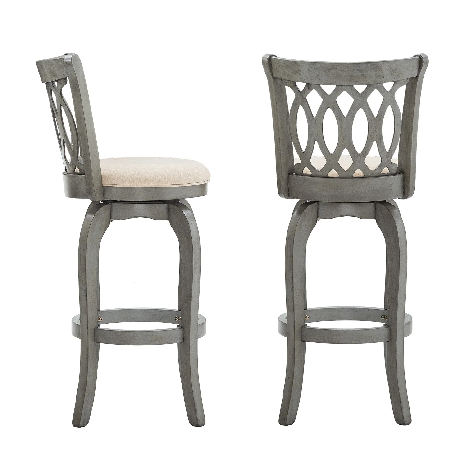 Rovinj Scroll Back Swivel Bar Stool