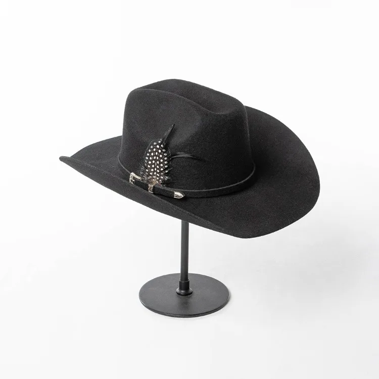 Dallas Feathers Wool Western Cowboy Hat