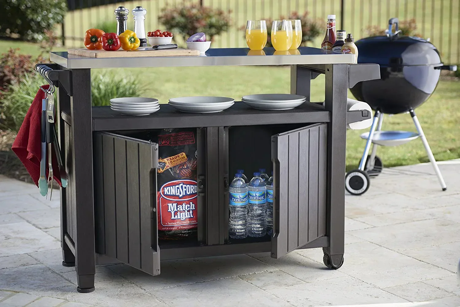 Keter Unity XL Portable Outdoor Table and Storage