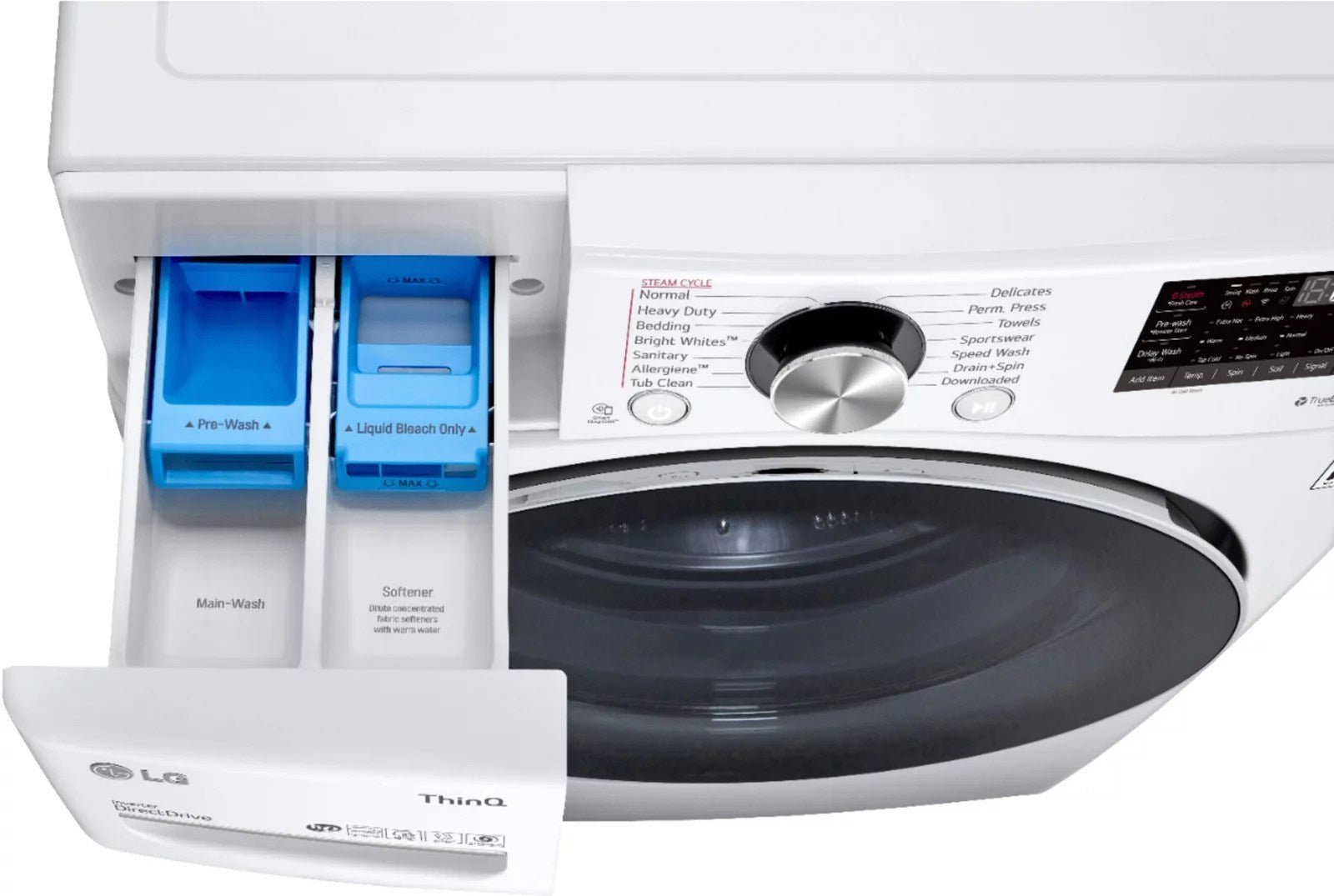 LG �C 5.0 Cu. Ft. High-Efficiency Stackable Smart Front Load Washer with Steam and Built-In Intelligence �C White