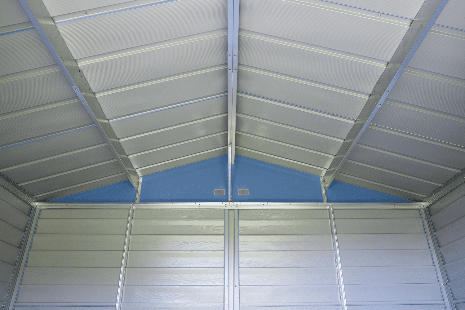 2025 Select Steel Storage Shed, 10x14, Blue Grey