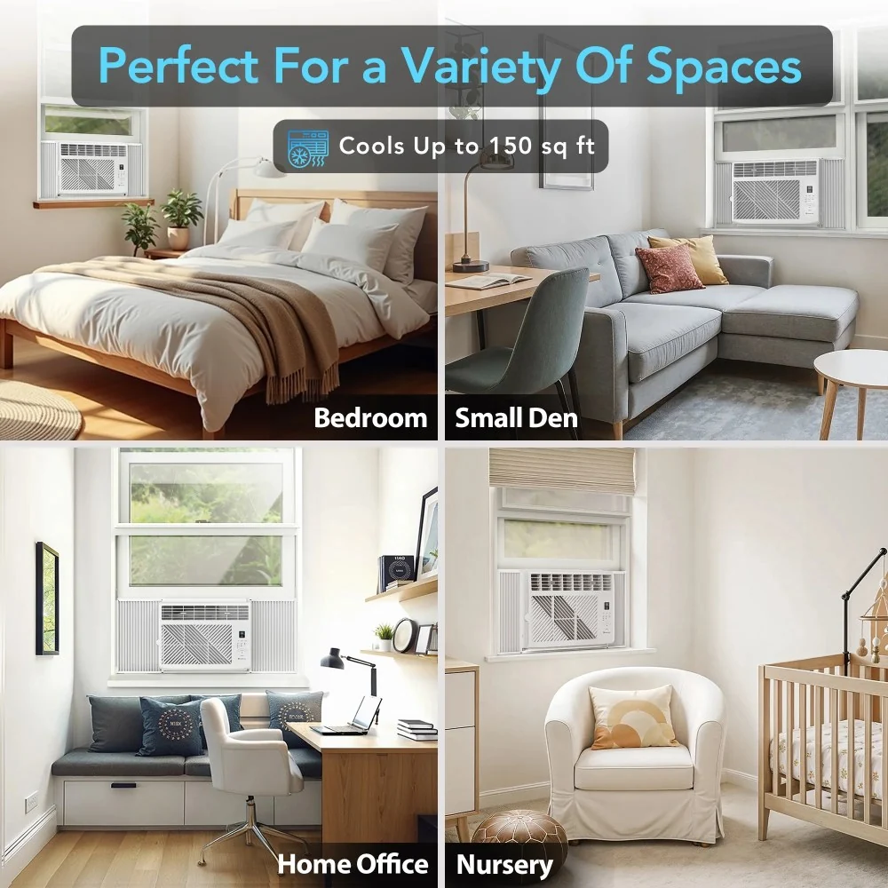 Comfort Zone 5, 000 BTU Window Mounted Air Conditioner with Remote Control