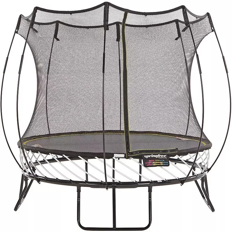 Springfree Trampoline 8′ Compact Round Trampoline with Safety Enclosure
