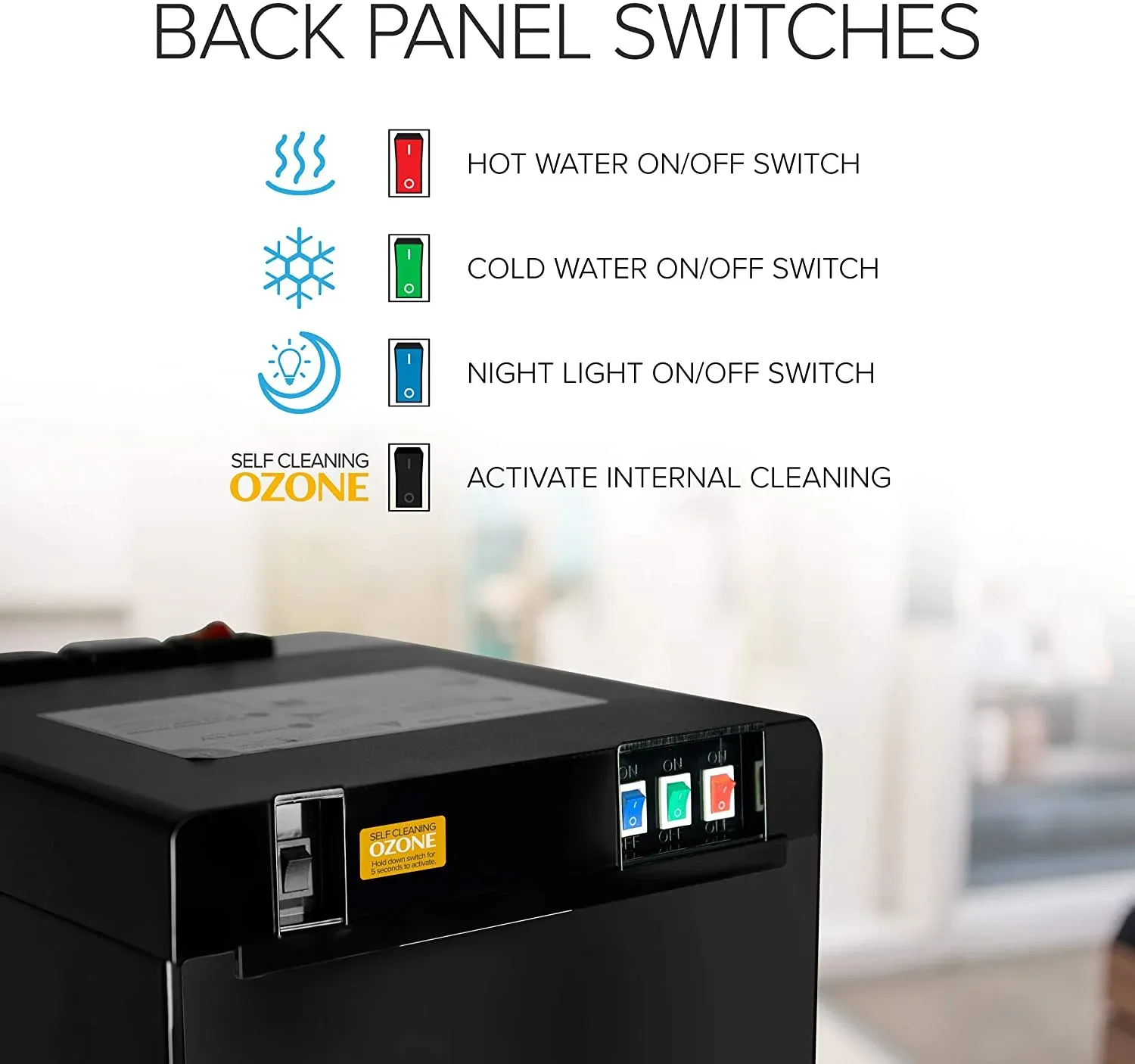 Brio Self Cleaning Bottom Loading Water Cooler Water Dispenser- 3 Temperature Settings