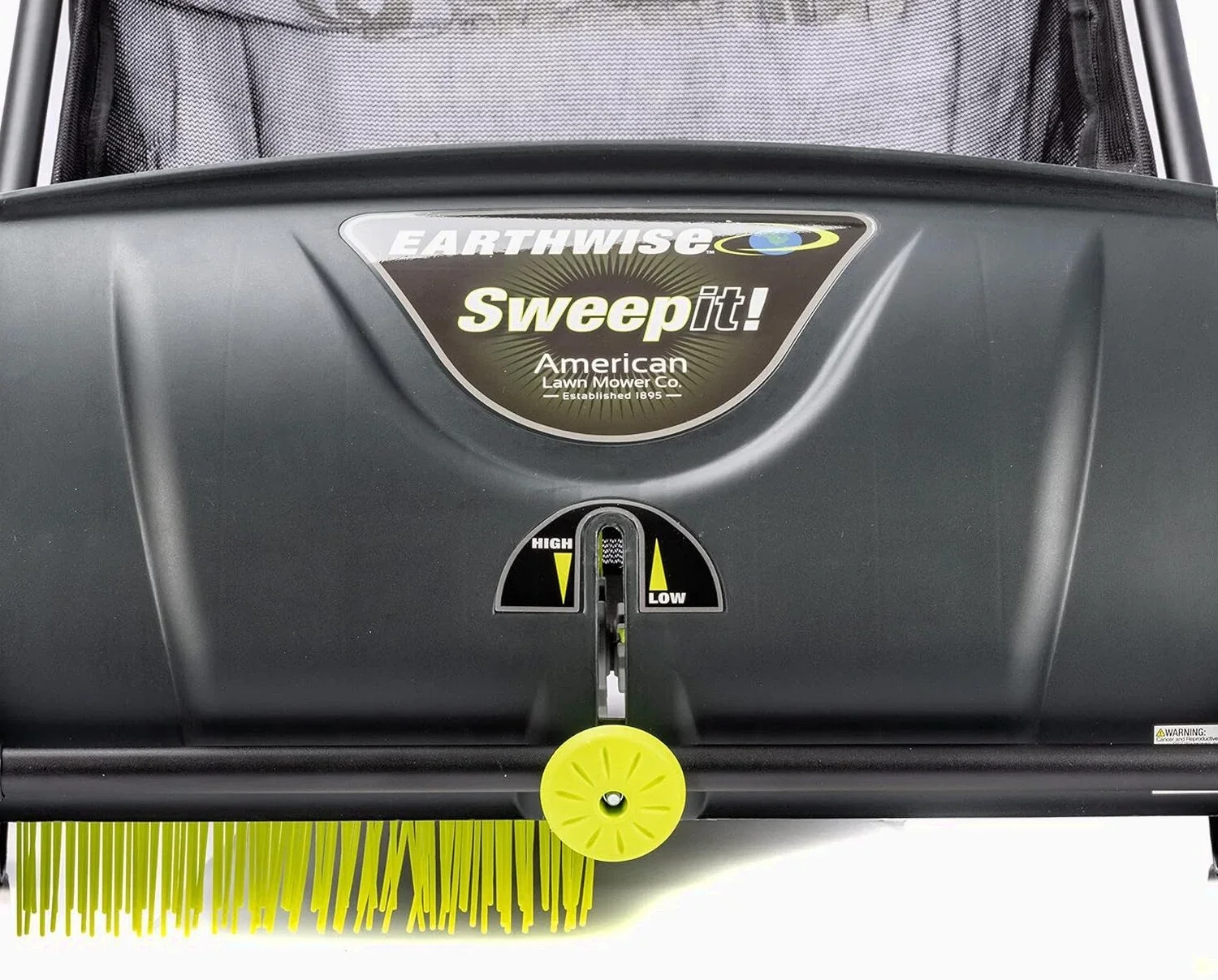 21-Inch Width Leaf & Grass Push Lawn Sweeper, Black