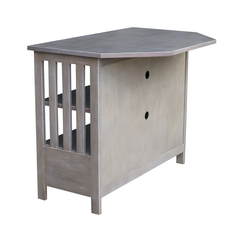 Solid Hardwood Mission Corner TV Stand