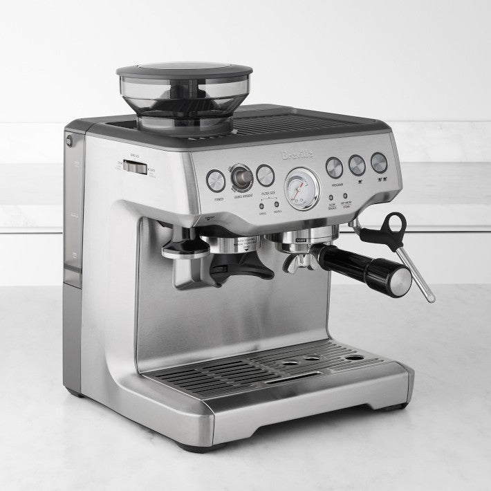 Manual Espresso Machine with Built-In Grinder