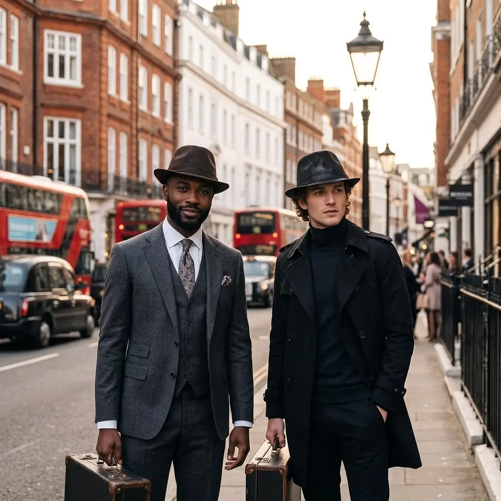 Belcastel Distressed Genuine Leather Trilby Hat