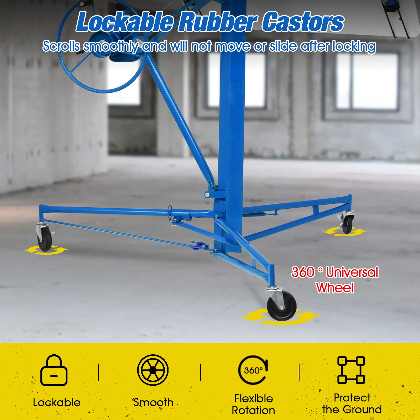 11FT Drywall Panel Lift Blue
