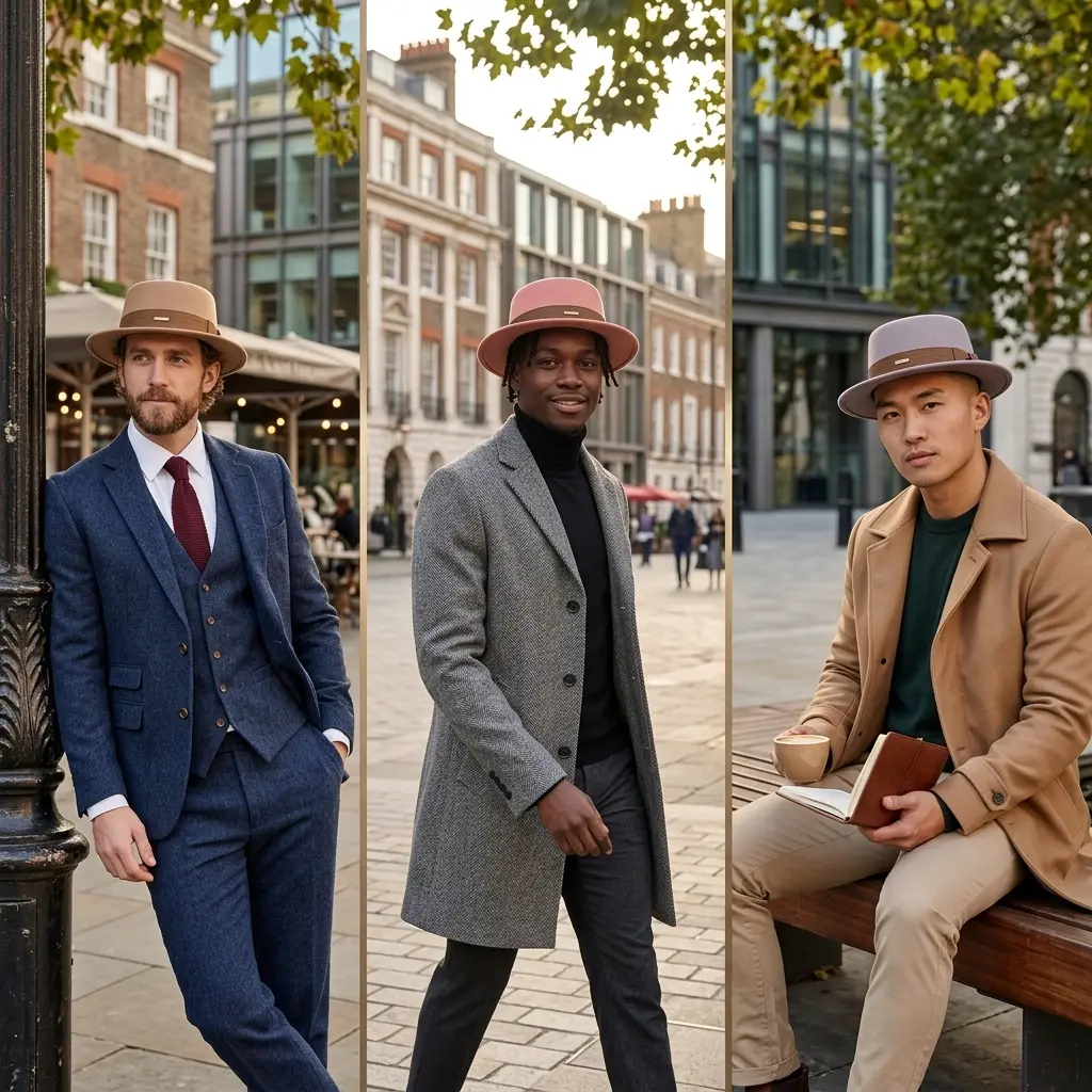 Costello Cotton Fedora Porkpie Hat