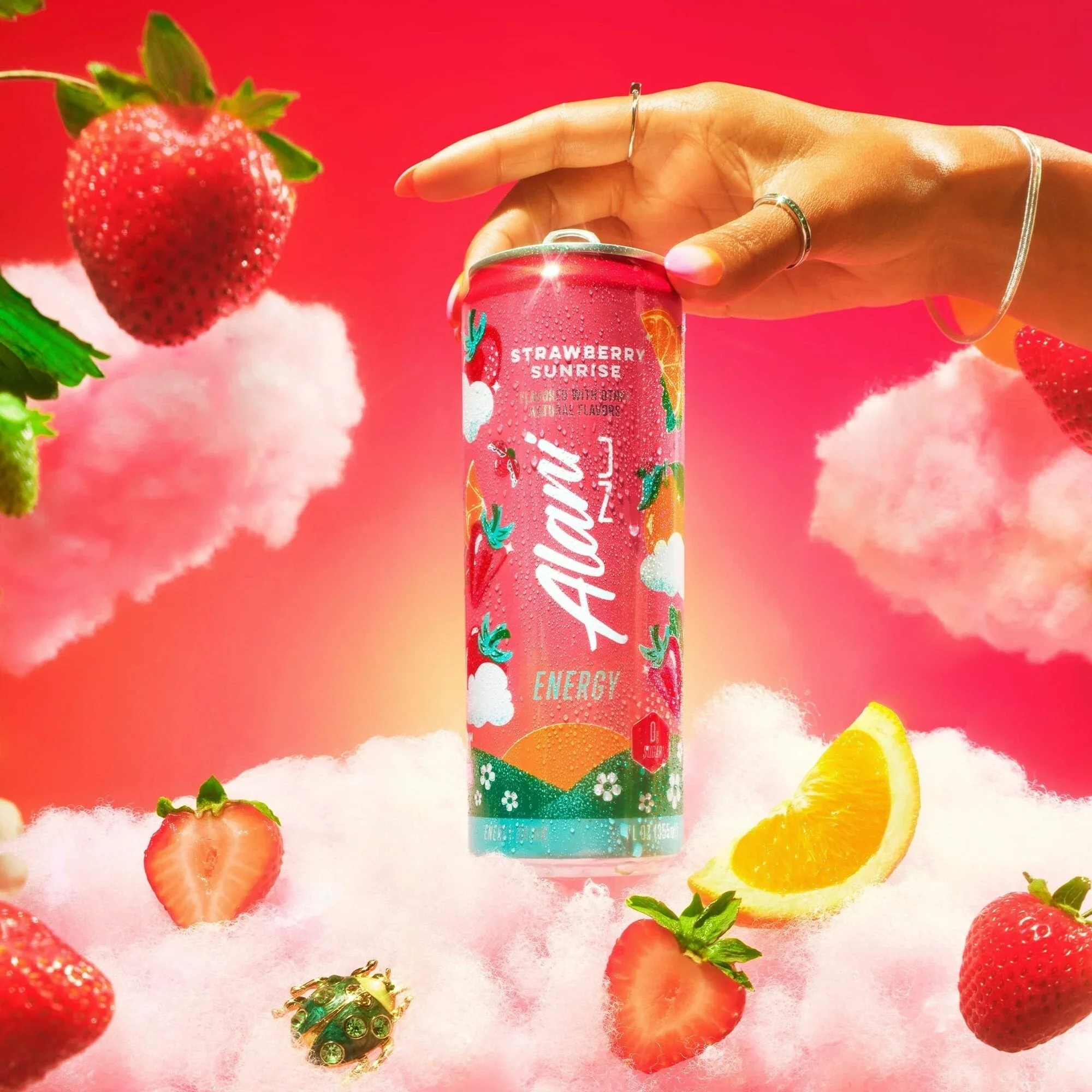 Energy Drink Strawberry Sunrise 12oz 24 Pack