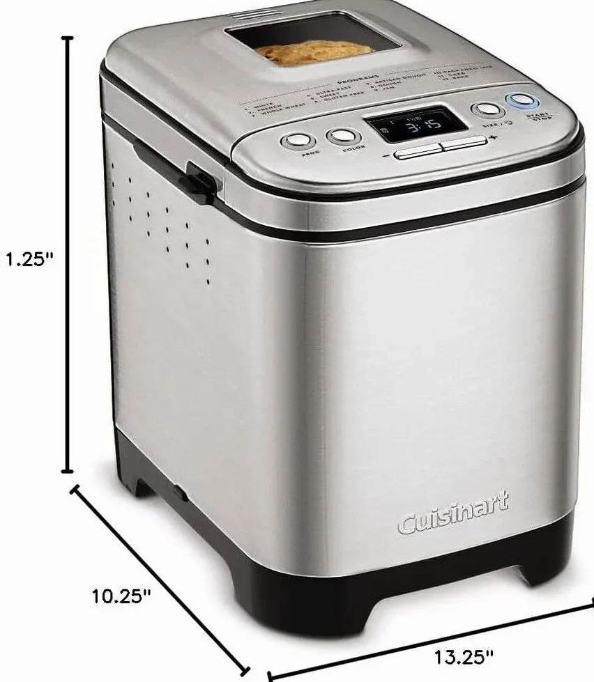 Cuisinart Bread Maker Machine, Compact and Automatic, Up to 2lb Loaves