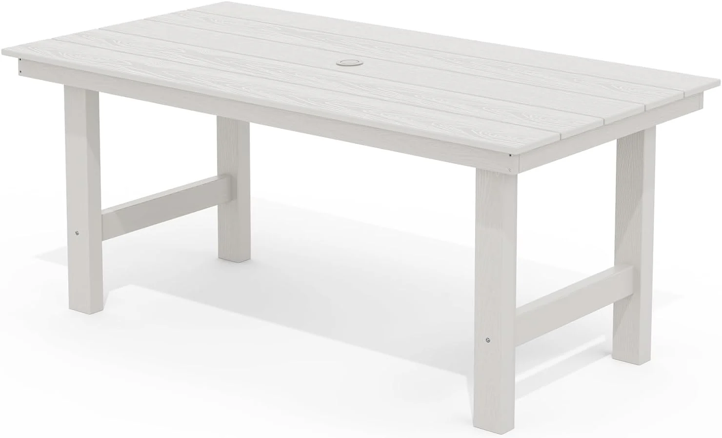 SERWALL Outdoor HDPE Dining Table Set 7 Piece Outdoor Dining Table Sets
