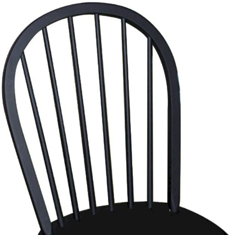 International Concepts Solid Wood Windsor Spindle Back Dining Chair