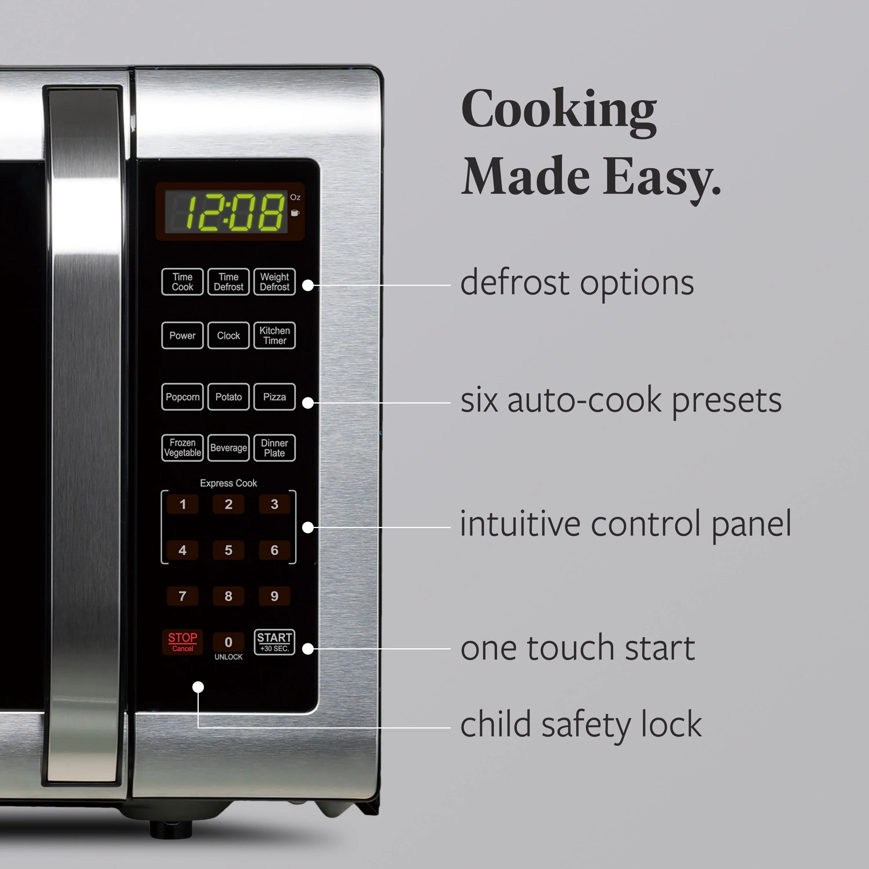 Farberware 1.6 Cu. Ft. Microwave Oven, Brushed Stainless Steel
