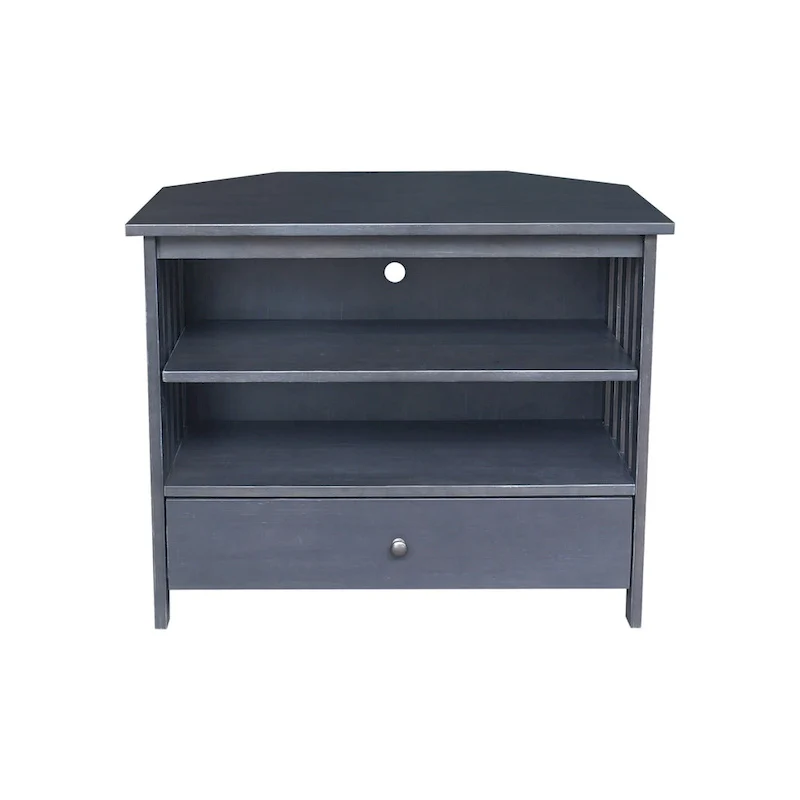 Solid Hardwood Mission Corner TV Stand