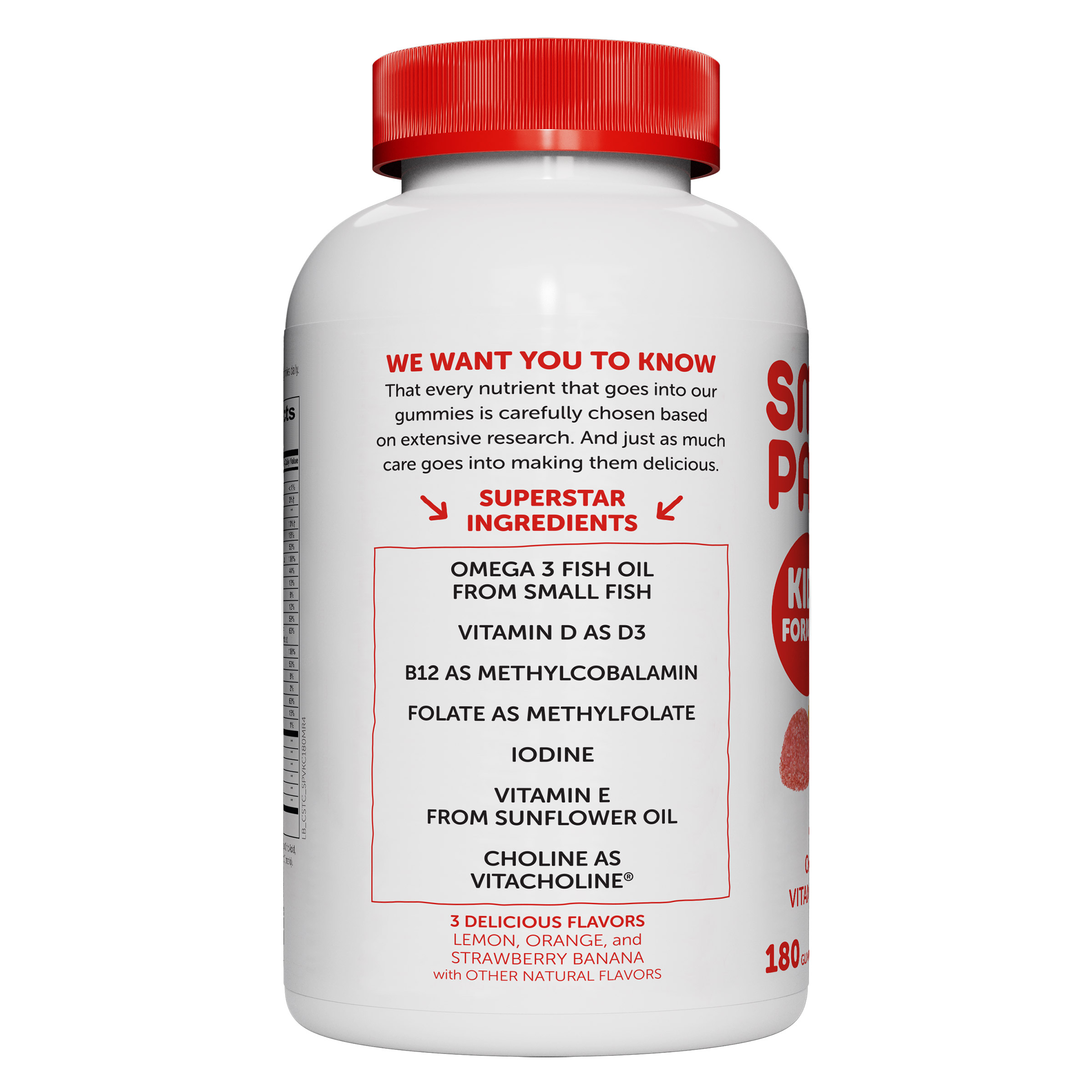 SmartyPants Kids Formula Multivitamin, 180 Gummies