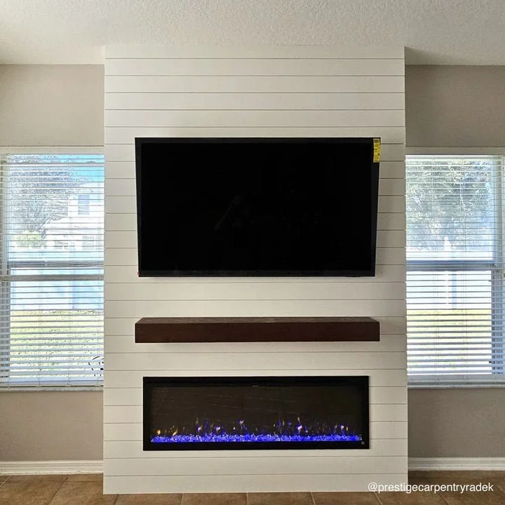 Touchstone Sideline Elite Smart 60″ WiFi-Enabled Recessed Electric Fireplaces.