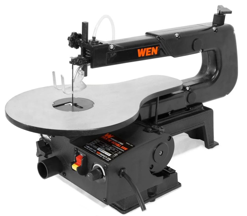 WEN 16-Inch Variable Speed Scroll Saw with Easy-Access Blade Changes,3922