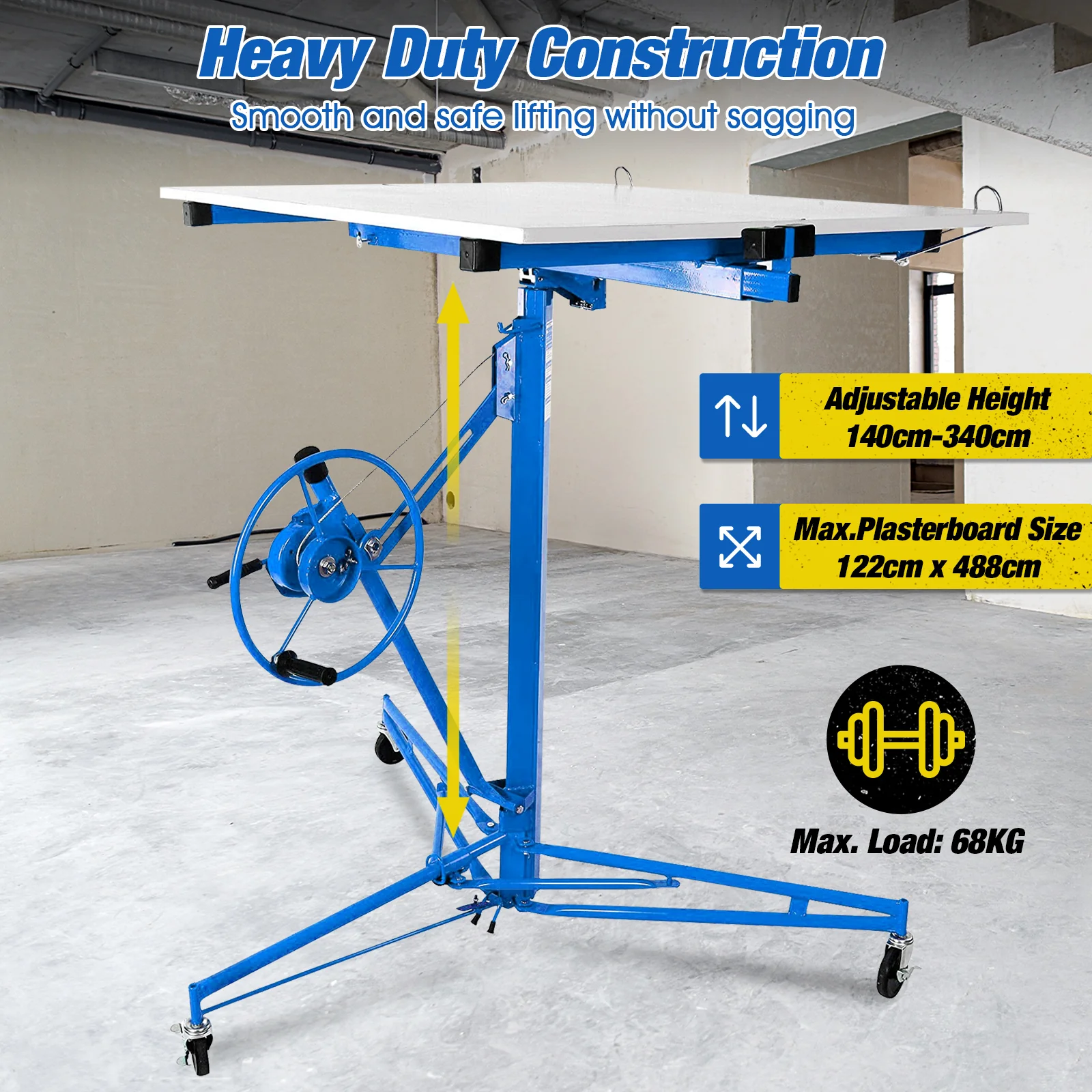 11FT Drywall Panel Lift Blue
