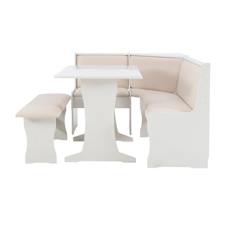 Sedley Farmhouse Nook Dining Set with Storage