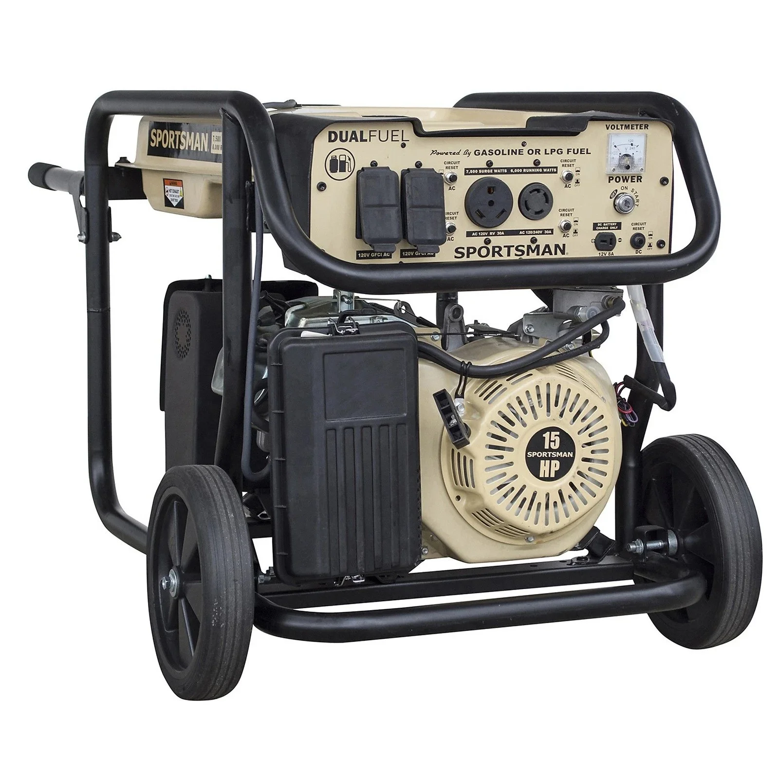 Sportsman 7500 Watt Dual Fuel Generators.
