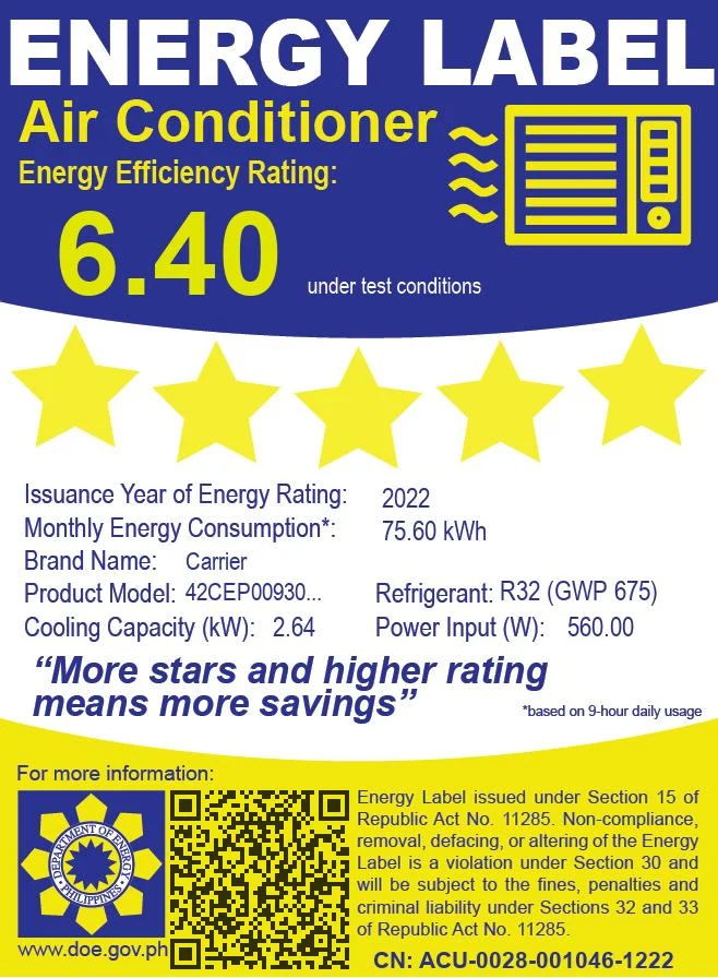 1 HP Split Air Conditioner Inverter for Home Cooling