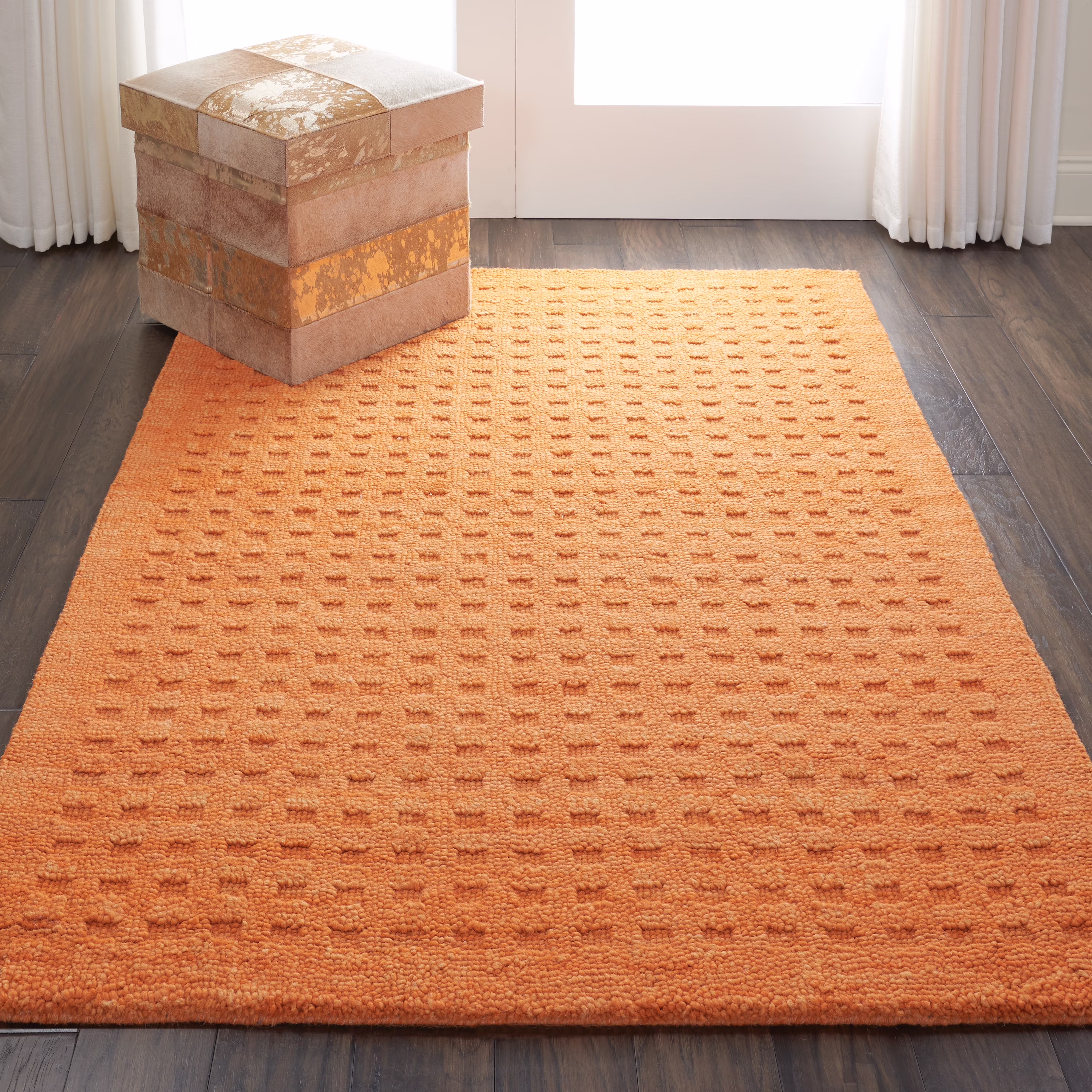 Nourison Perris Solid Charcoal 3'9" x 5'9" Area Rug, (4x6)