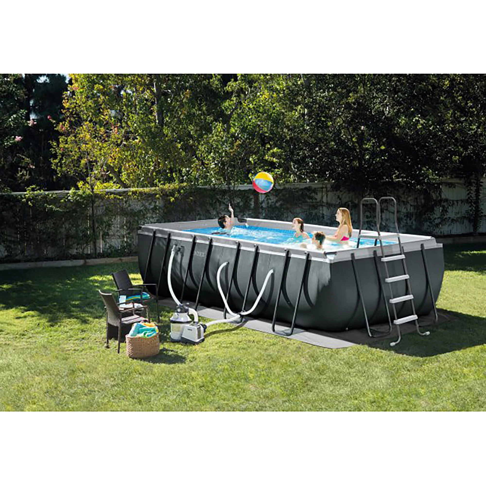 INTEX Ultra XTR 24' x 12' x 52" Above Ground Swimming Pool Set w/ Pump