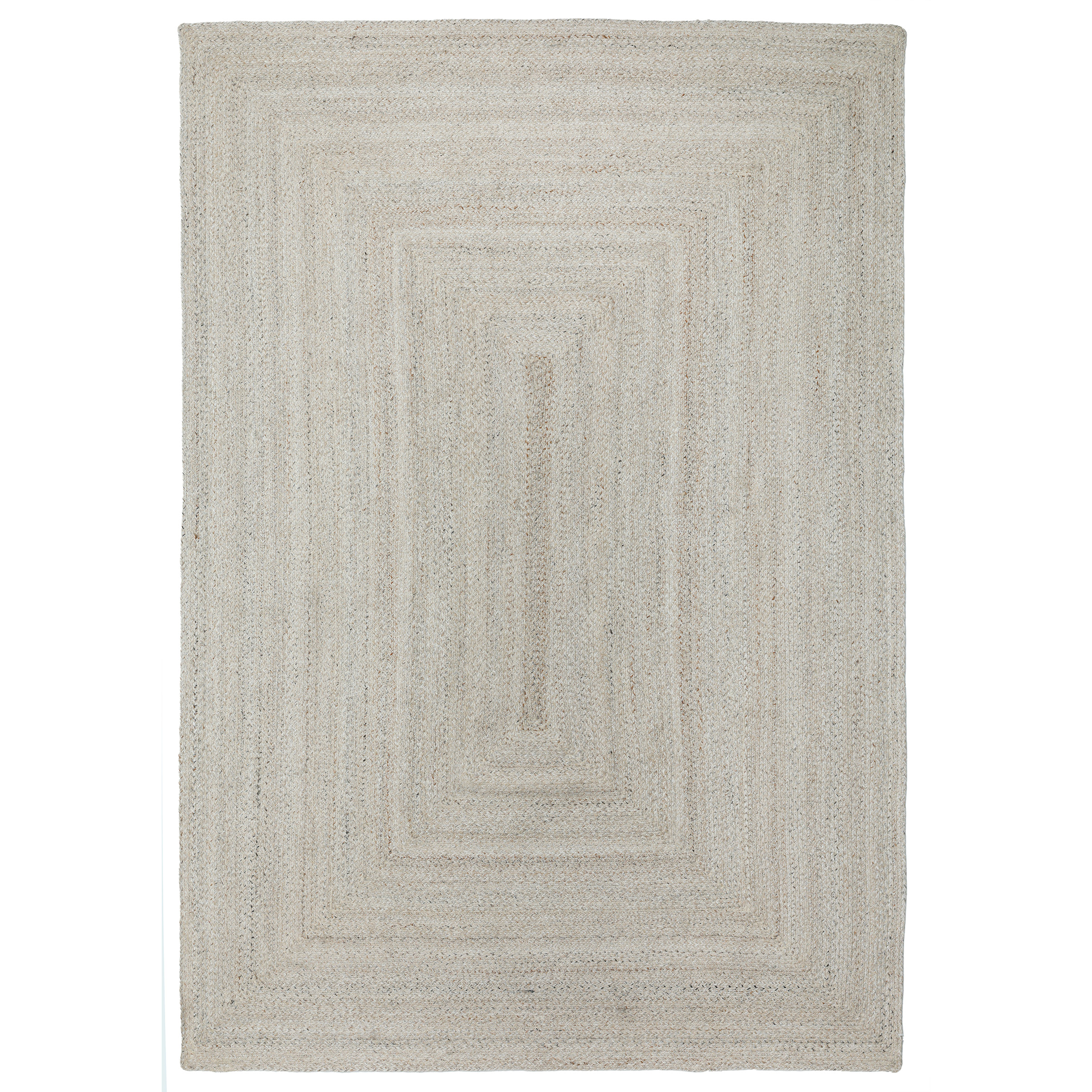 Obeetee Layla Braided Area Rug, Tan, 5' x 7'6'